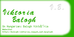 viktoria balogh business card